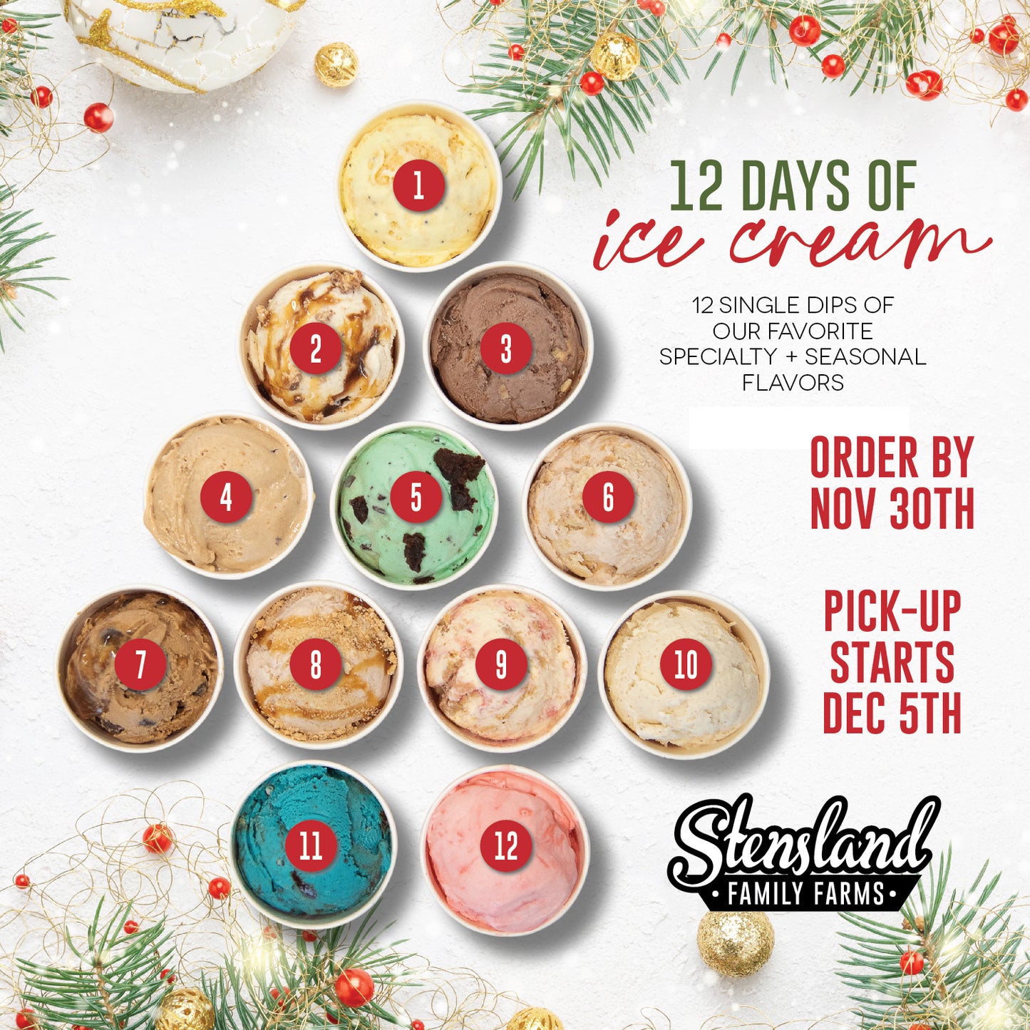 12 Days of Ice Cream - STORE PICK-UP ONLY