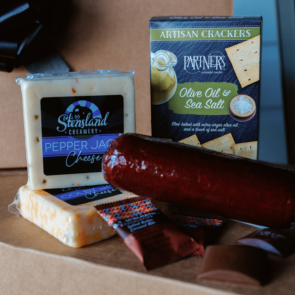 Cheese Block Sampling Single Cheese Block Sampler Gift Box – Stensland Family Farms