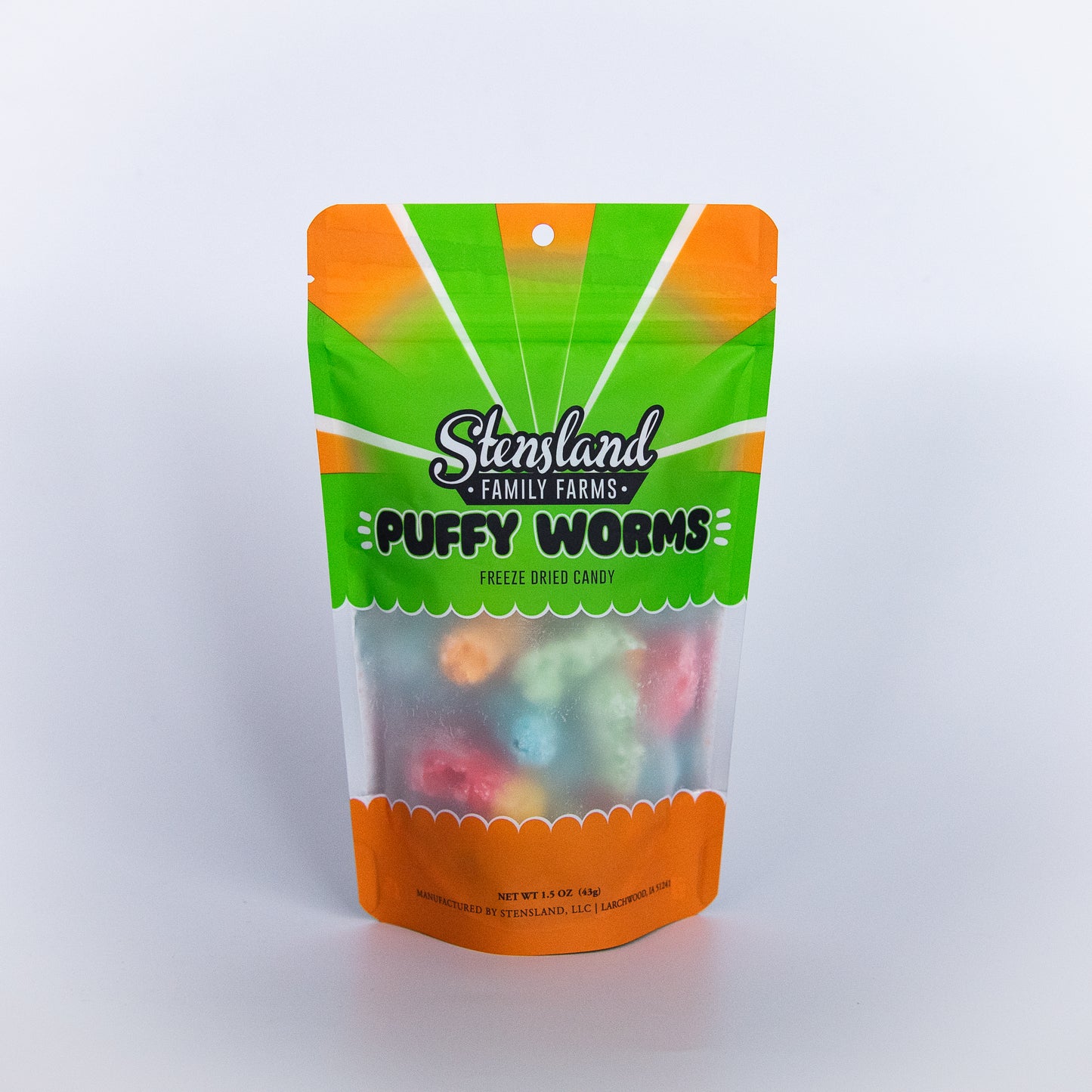 Puffy Worms - Freeze Dried Candy