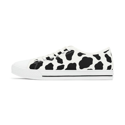 Women's Low Top Cow Print Sneakers