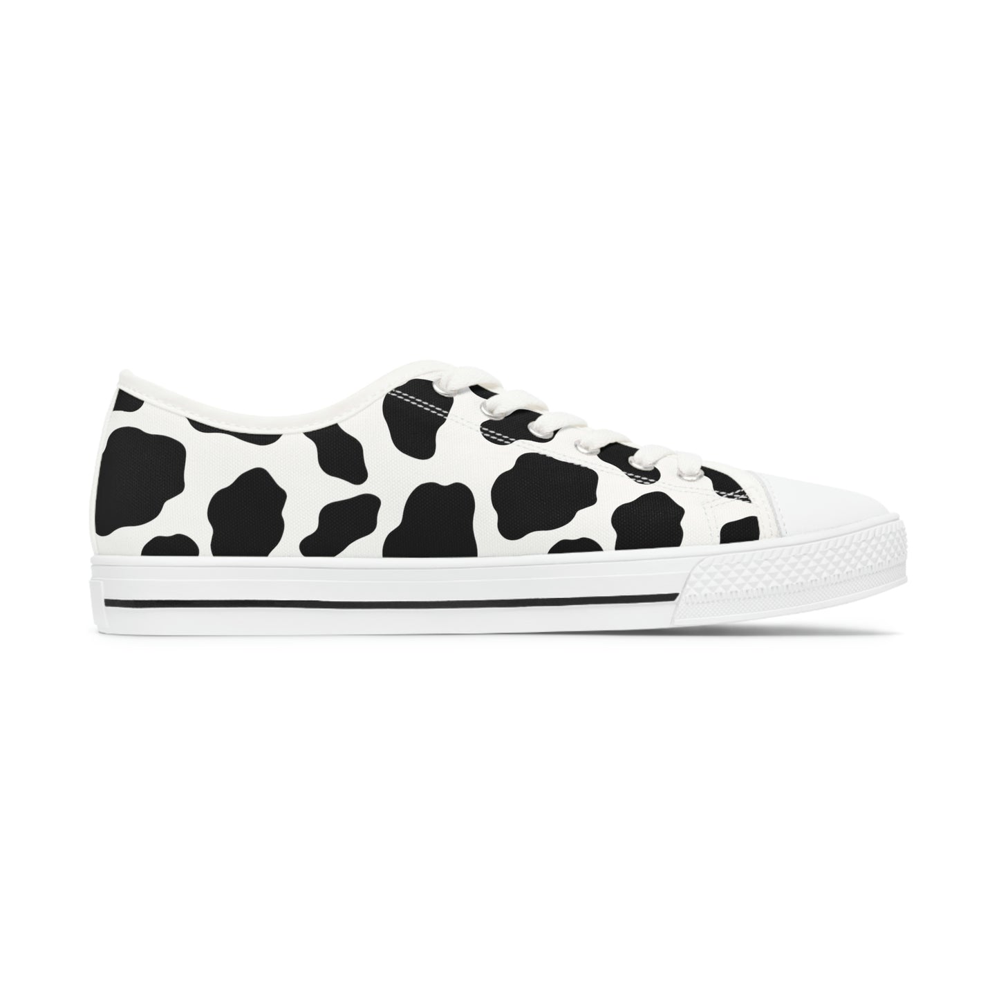 Women's Low Top Cow Print Sneakers