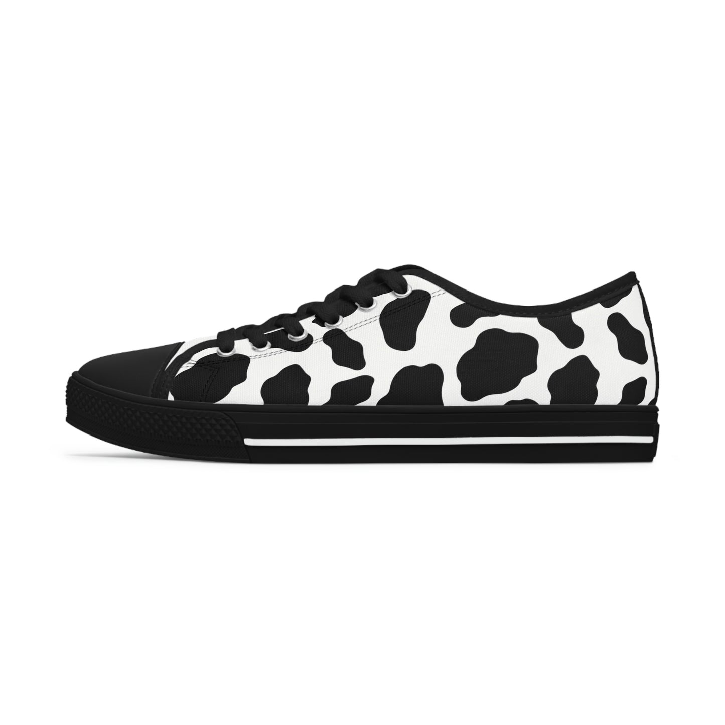 Women's Low Top Cow Print Sneakers