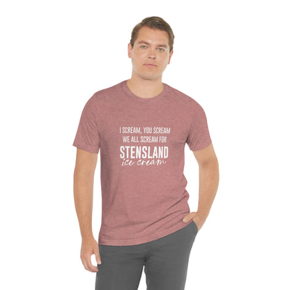 Scream for Stensland Short Sleeve Tee