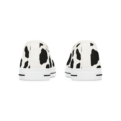 Women's Low Top Cow Print Sneakers