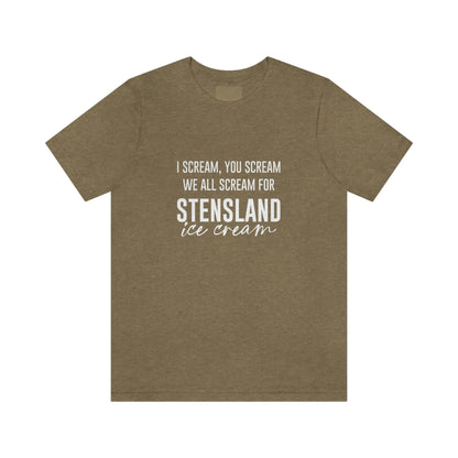 Scream for Stensland Short Sleeve Tee