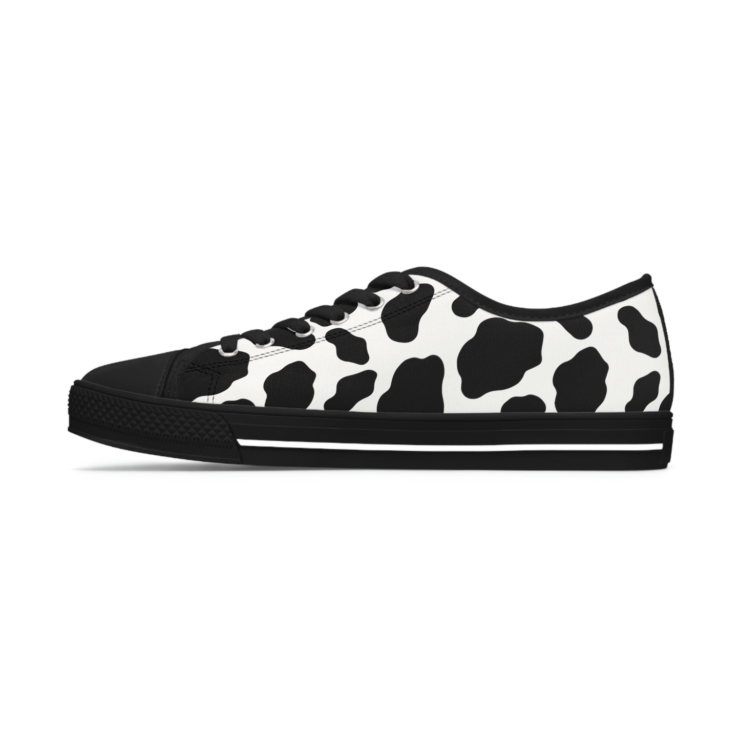 Women's Low Top Cow Print Sneakers