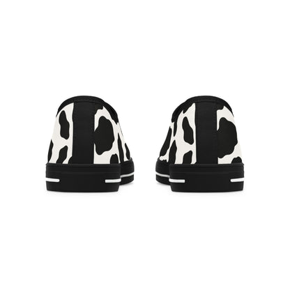 Women's Low Top Cow Print Sneakers