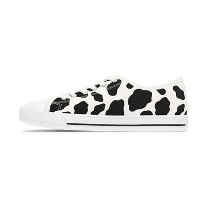 Women's Low Top Cow Print Sneakers